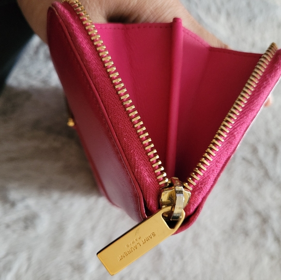 YSL Zippy long wallet ,pink - Picture 7 of 9
